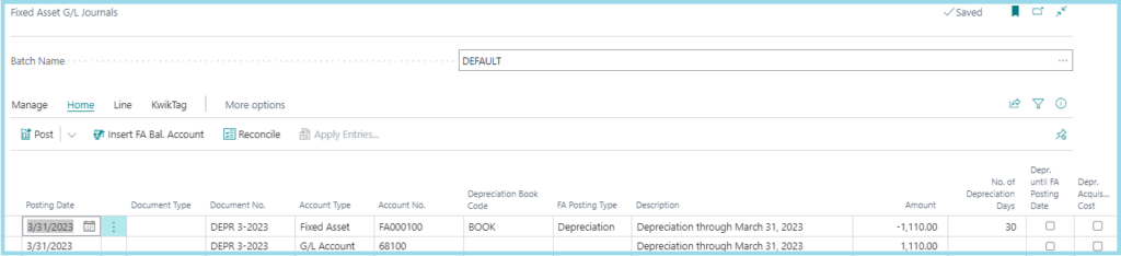 Optional Depreciation Calculations for Fixed Assets with Additional Costs 3