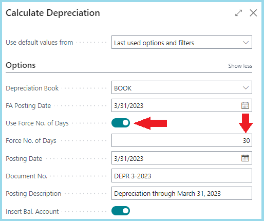 Optional Depreciation Calculations for Fixed Assets with Additional Costs 2